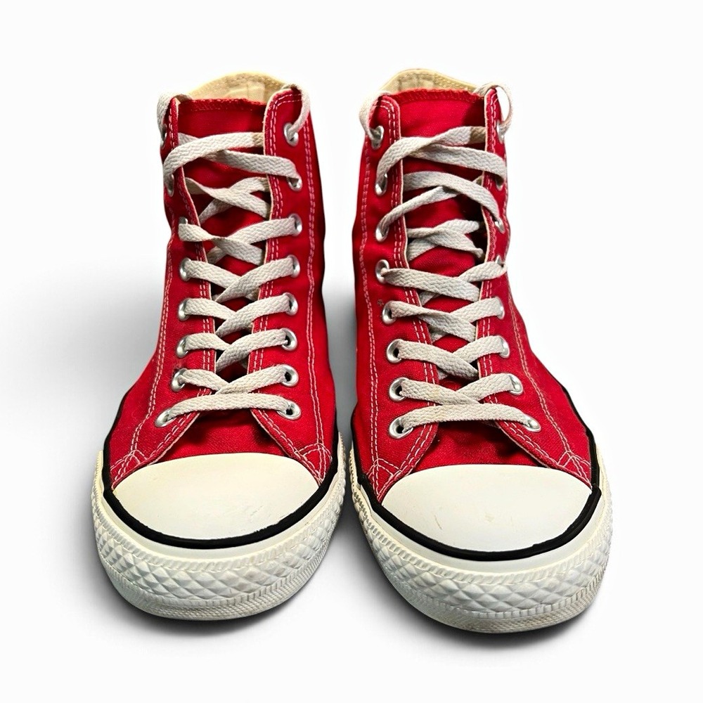Converse Chuck Taylor All Star High Top Red White Mens 10.5 Sneakers M9621